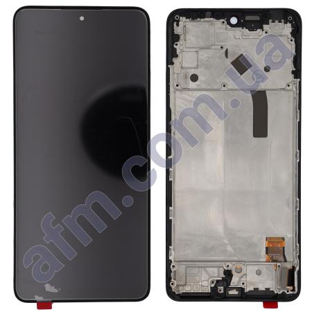Дисплей Xiaomi Redmi Note 12 Pro 4G OLED чёрный + рамка
