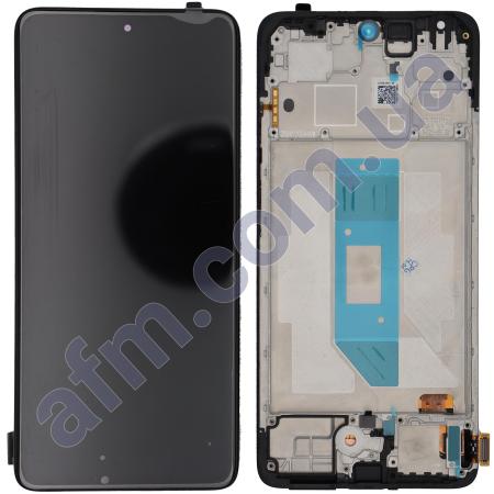 Дисплей Xiaomi Redmi Note 14 4G (Global 159.6мм) AMOLED чёрный + рамка