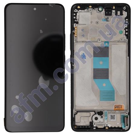 Дисплей Xiaomi Redmi Note 14 5G IPS чёрный + рамка