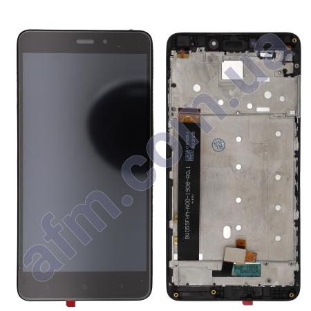 Дисплей Xiaomi Redmi Note 4 MediaTek чёрный + рамка