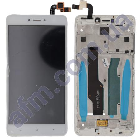 Дисплей Xiaomi Redmi Note 4X белый + рамка
