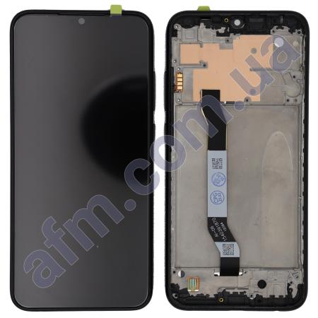Дисплей Xiaomi Redmi Note 8 чёрный + рамка