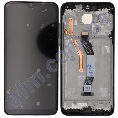 Дисплей Xiaomi Redmi Note 8 Pro чёрный + рамка