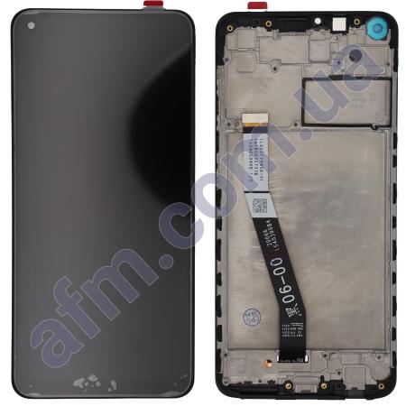 Дисплей Xiaomi Redmi Note 9/ Redmi 10X 4G чёрный + рамка