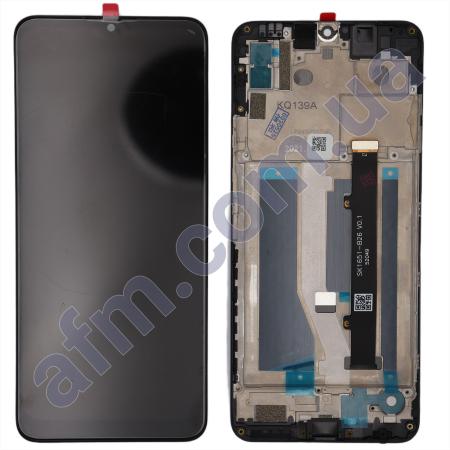 Дисплей ZTE Blade A71 чорний + рамка