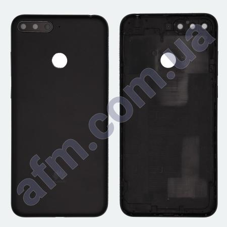 Задняя крышка Huawei Y6 2018/ Honor 7A Pro 5.7/ 7C 5.7/ Y6 Prime 2018 чёрная + стекло камеры