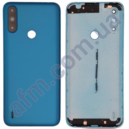 Задняя крышка Motorola XT2097 Moto E7 Power/ Moto E7i Power Tahiti Blue синяя + стекло камеры