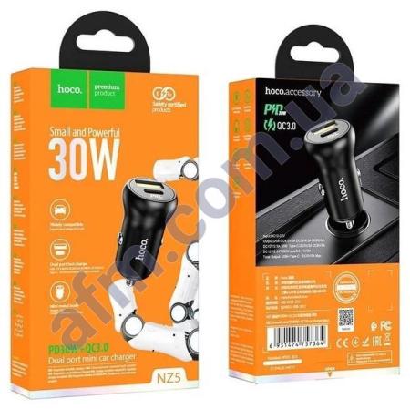 АЗУ блок Hoco NZ5 PD30W+QC3.0 чёрный