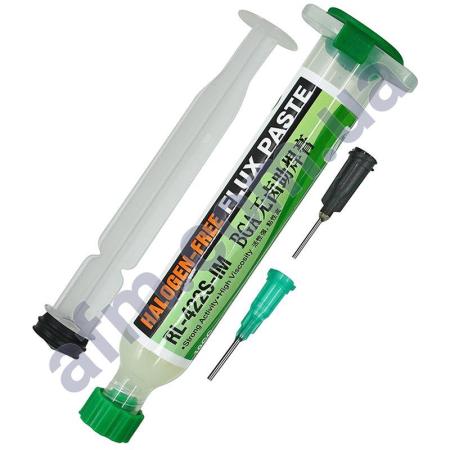 Флюс-паста Relife RL-422S-IM 10мл в шприце,  з толкателем,  высокоактивная (без галогенів)