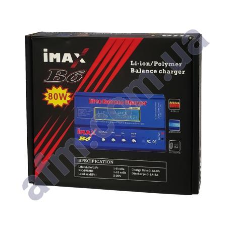 Зарядное устройство iMax B6 с балансиром,  для АКБ Li-Ion, Li-Pol, Li-Fe, NiCd, NiMH (80W)