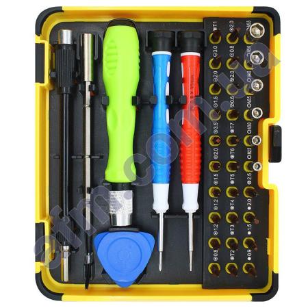 Набор инструментов Sunshine №6899A (ручка,  30 бит,  2 удлинителя,  отвёртки +1.5,  звезда 0.8)