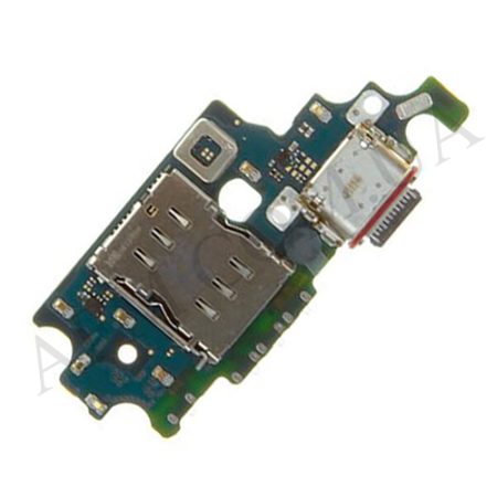 Шлейф Samsung G996B Galaxy S21+ 5G с разъёмом зарядки (Type-C),  Sim-карты