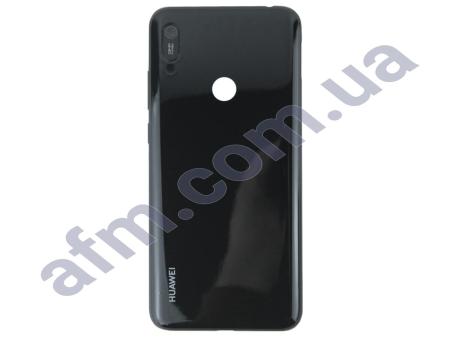 Задняя крышка Huawei Y6 2019 (MRD-LX1)/ Y6 Prime 2019 чёрная + стекло камеры