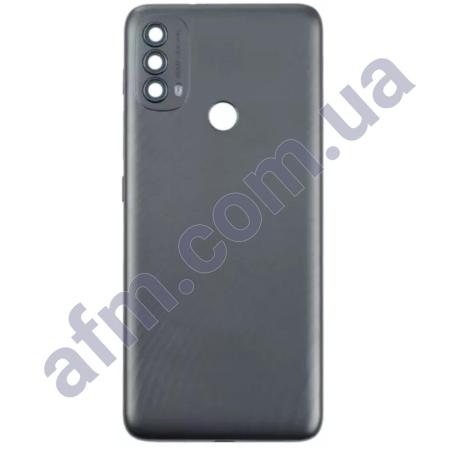 Задняя крышка Motorola XT2159 Moto E40 серая Carbon Grey + стекло камеры