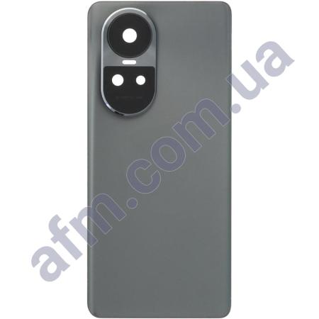 Задняя крышка Oppo Reno 10 серая Silvery Grey + стекло камеры