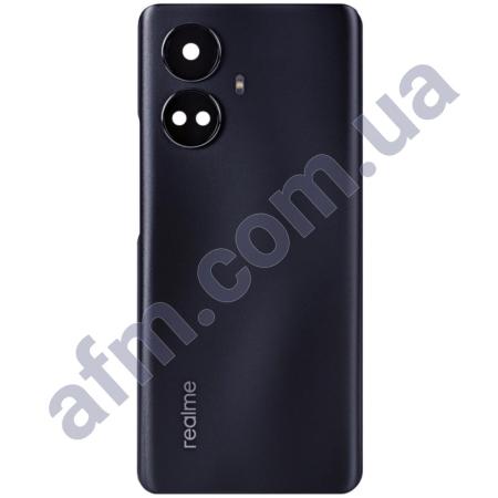 Задняя крышка Realme 10 Pro Plus чёрная + стекло камеры