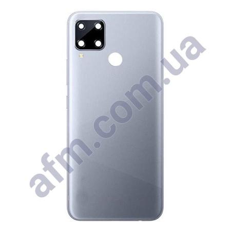 Задняя крышка Realme C21Y серая + стекло камеры