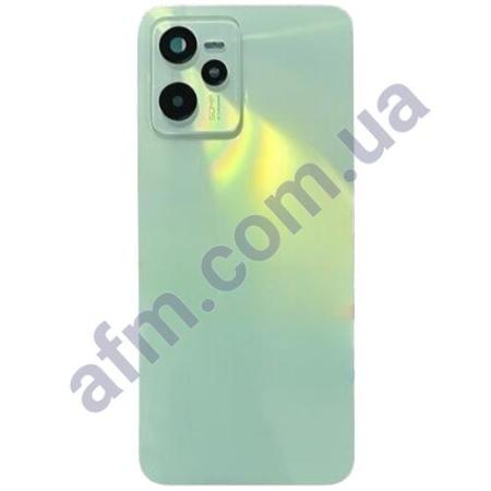Задняя крышка Realme C35 зелёная Glowing Green + стекло камеры