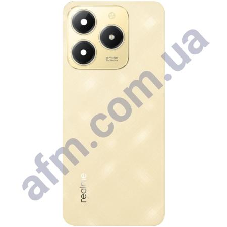 Задняя крышка Realme C61 золотая + стекло камеры