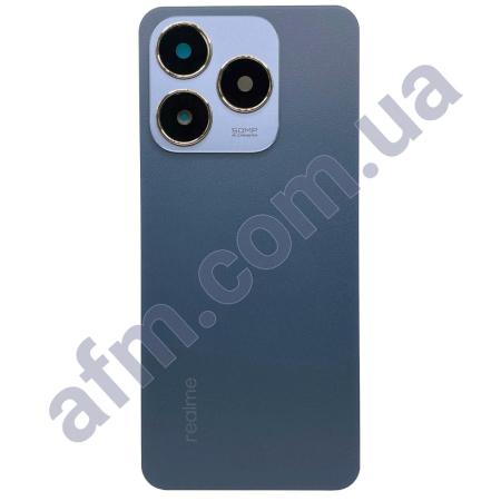 Задняя крышка Realme C63 синяя + стекло камеры