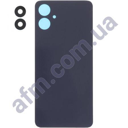Задняя крышка Samsung A066 Galaxy A06 5G чёрная + стекло камеры
