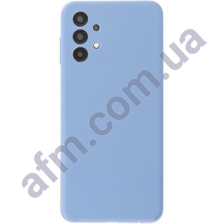Задняя крышка Samsung A135 Galaxy A13/ A137 голубая Blue + стекло камеры
