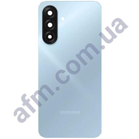 Задняя крышка Samsung A175 Galaxy A17 4G голубая + стекло камеры