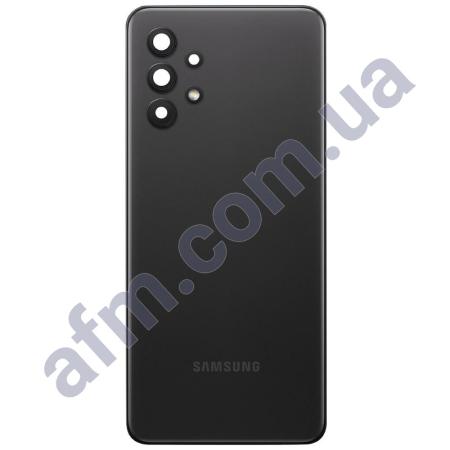 Задняя крышка Samsung A326 Galaxy A32 5G чёрная Awesome Black + стекло камеры