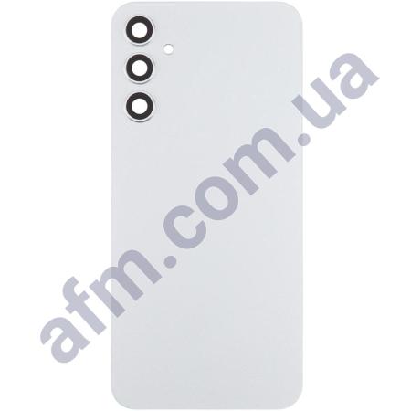 Задняя крышка Samsung A346 Galaxy A34 серебряная + стекло камеры