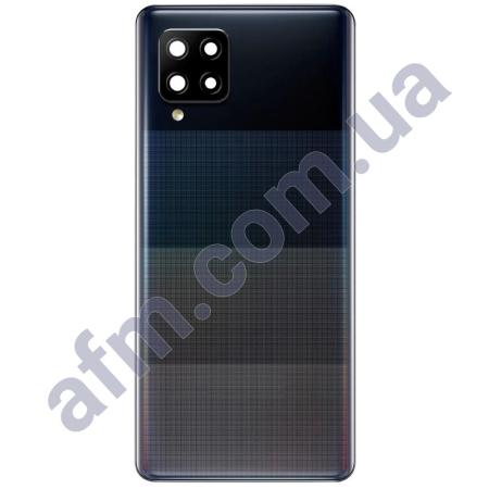 Задняя крышка Samsung A426 Galaxy A42 5G чёрная Prism Dot Black + стекло камеры