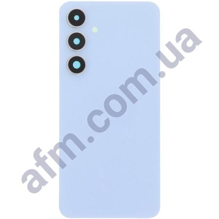 Задняя крышка Samsung S721 Galaxy S24 FE голубая + стекло камеры