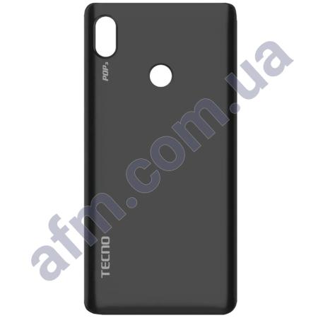 Задняя крышка Tecno POP 3 (BB2) чёрная Sandstone Black