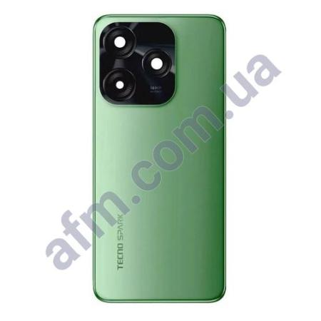 Задняя крышка Tecno Spark 10C зелёная Meta Black + стекло камеры