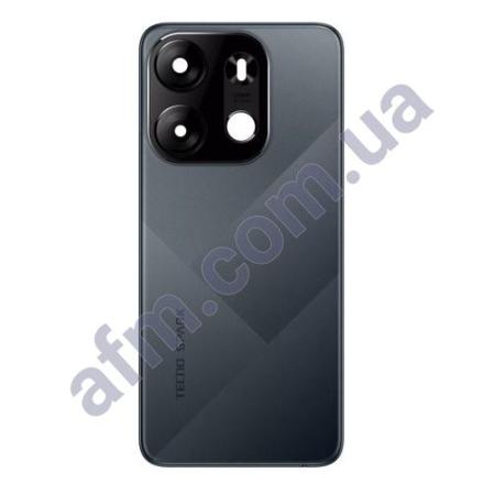 Задняя крышка Tecno Spark GO 2023 (BF7n) чёрная Endless Black + стекло камеры