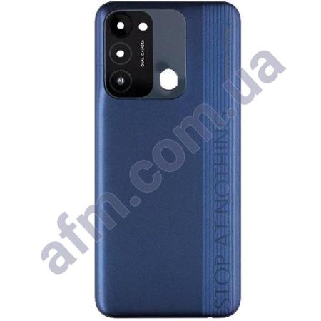 Задняя крышка Tecno Spark Go 2022 (KG5m) синяя Atlantic Blue + стекло камеры