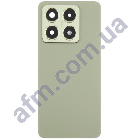 Задняя крышка Xiaomi 14T зелёная + стекло камеры
