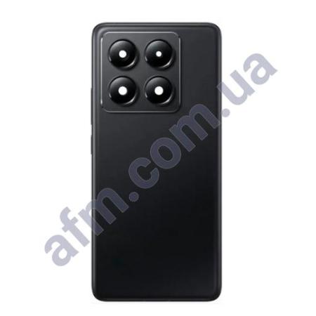 Задняя крышка Xiaomi 14T Pro чёрная + стекло камеры