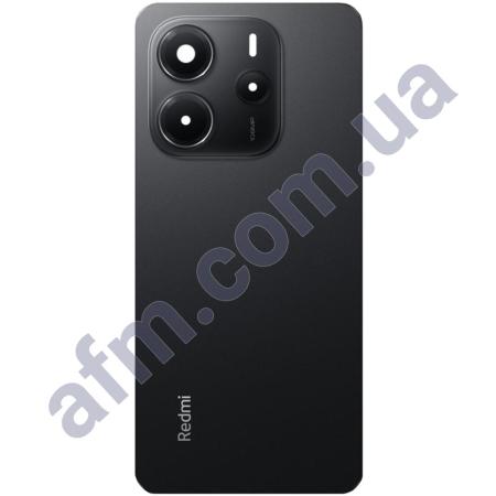 Задня кришка Xiaomi Redmi Note 14 4G чорна Midnight Black + Скло камери