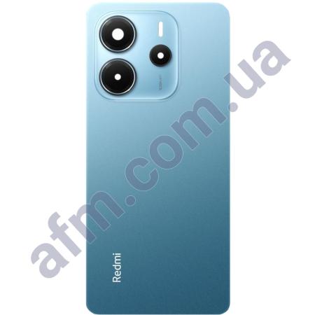 Задняя крышка Xiaomi Redmi Note 14 4G Global синяя Ocean Blue + стекло камеры