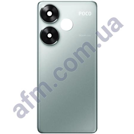 Задняя крышка Xiaomi Poco F6 зелёная + стекло камеры