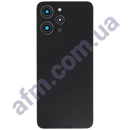 Задняя крышка Xiaomi Redmi 12/ Redmi 12 5G Midnight Black чёрная + стекло камеры