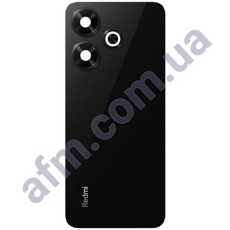 Задняя крышка Xiaomi Redmi 13 чёрная + стекло камеры