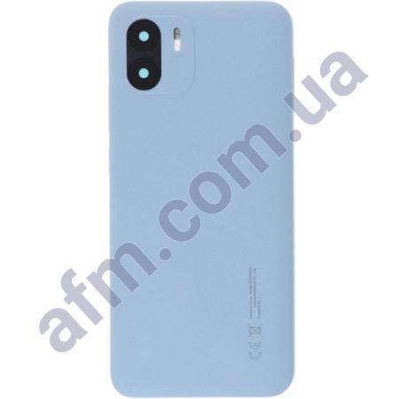 Задняя крышка Xiaomi Redmi A1/ A2 Light Blue голубая + стекло камеры