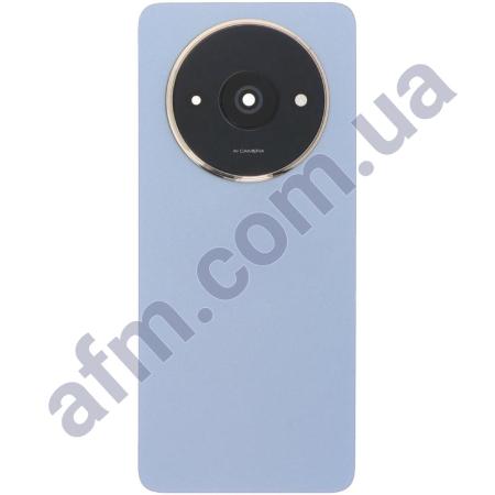 Задняя крышка Xiaomi Redmi A3 голубая Star Blue + стекло камеры