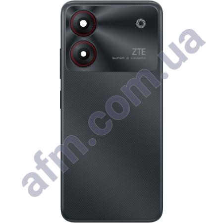 Задняя крышка ZTE Blade A34 серая + стекло камеры
