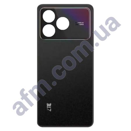 Задняя крышка ZTE Blade A36 чёрная + стекло камеры (большое)