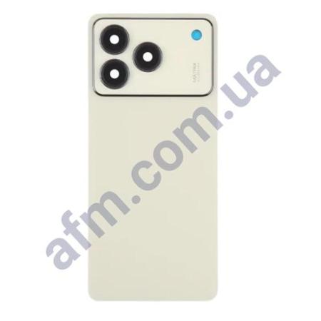 Задняя крышка ZTE Blade A76 4G золотая + стекло камеры