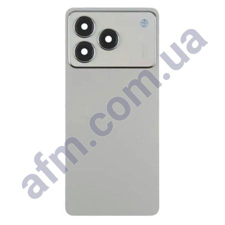 Задняя крышка ZTE Blade A76 4G серая + стекло камеры
