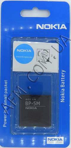 АКБ оригинал Nokia BP-5M 5610/ 5700/ 6500 Slide/ 7390/ 8600 Luna