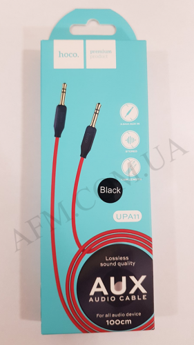 Кабель AUX Hoco UPA11 Audio 1м чёрный